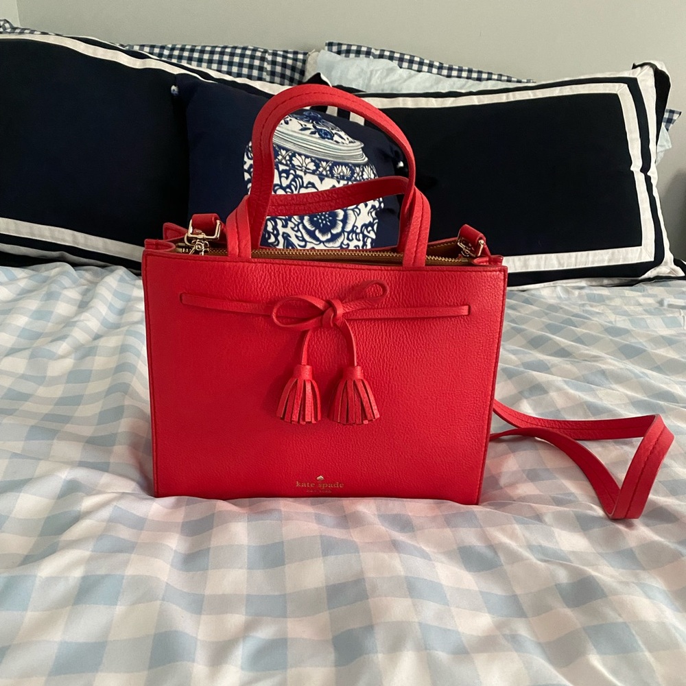 Kate Spade Red Leather Crossbody w/ Dustbag
